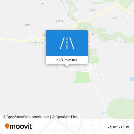 מפת עוזרד