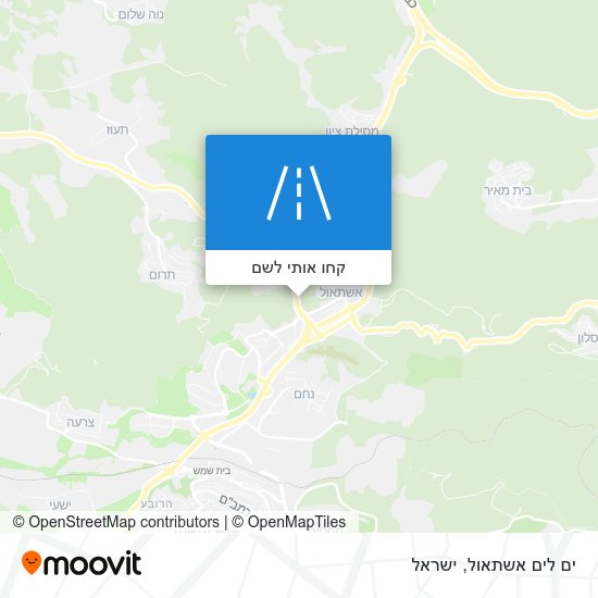 מפת ים לים אשתאול