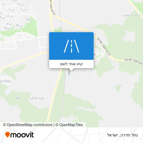 מפת נחל חדרה