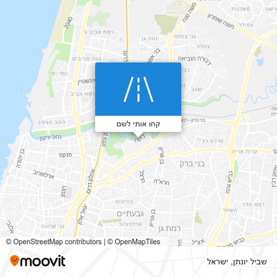 מפת שביל יונתן