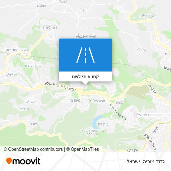 מפת גדוד מוריה