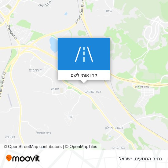מפת נתיב המטעים