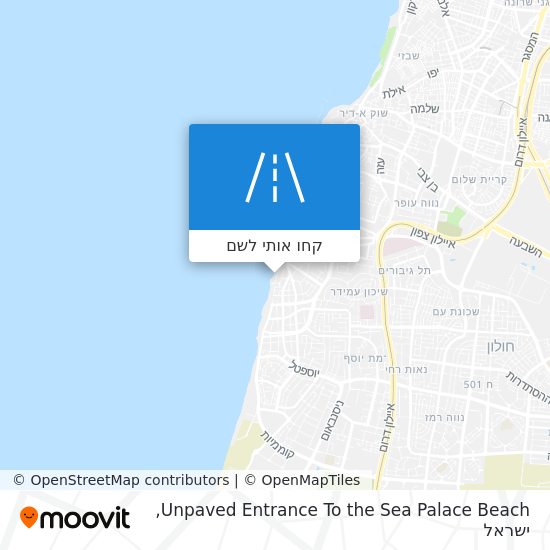 מפת Unpaved Entrance To the Sea Palace Beach