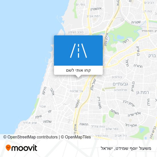 מפת משעול יוסף שמידט