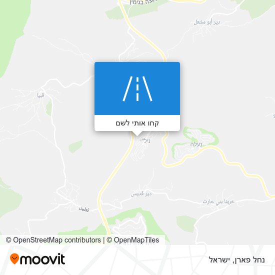 מפת נחל פארן
