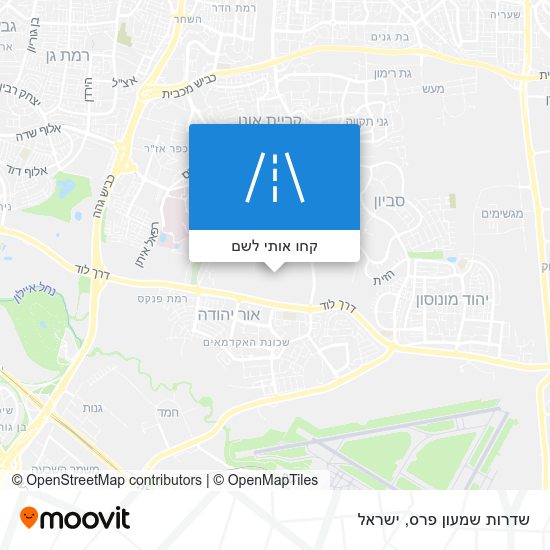 מפת שדרות שמעון פרס