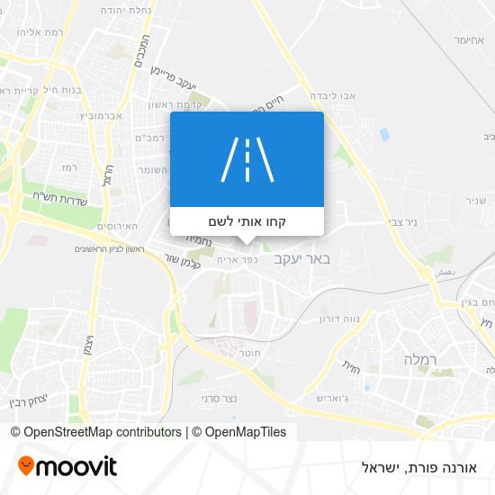 מפת אורנה פורת