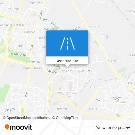 מפת יעקב בן סירא
