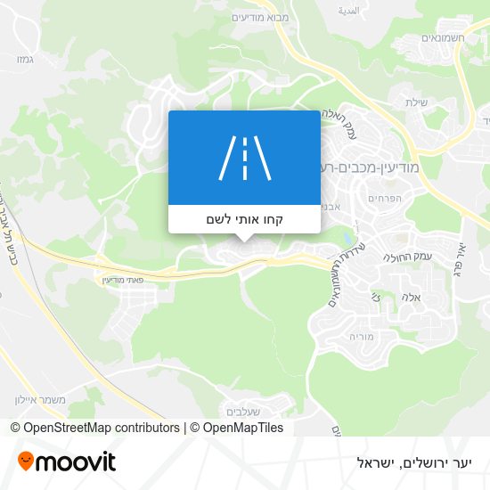 מפת יער ירושלים