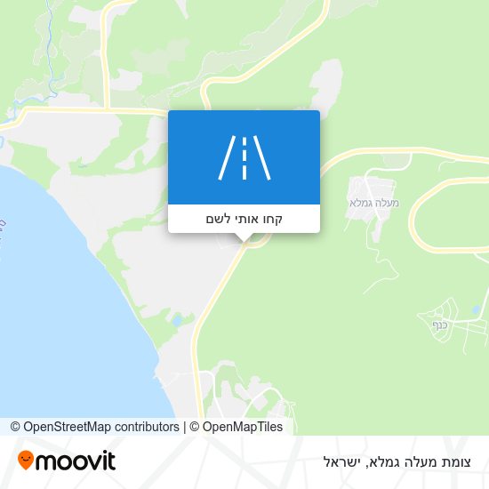 מפת צומת מעלה גמלא