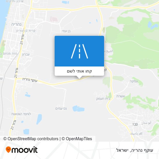 מפת עוקף נהריה