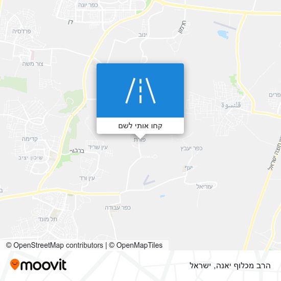 מפת הרב מכלוף יאנה