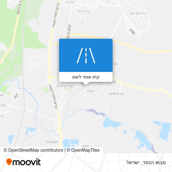 מפת מבוא הכפר