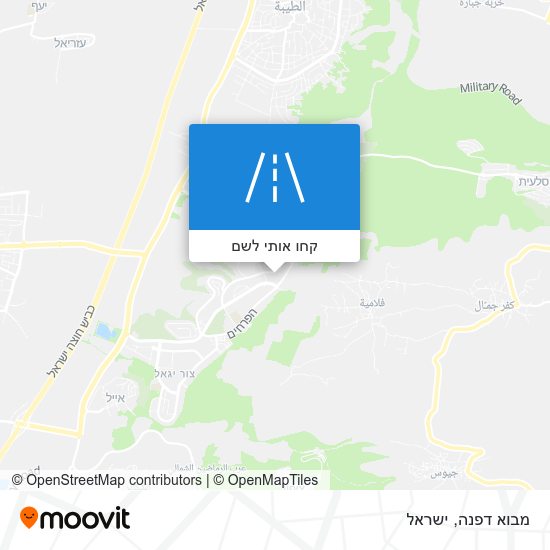 מפת מבוא דפנה