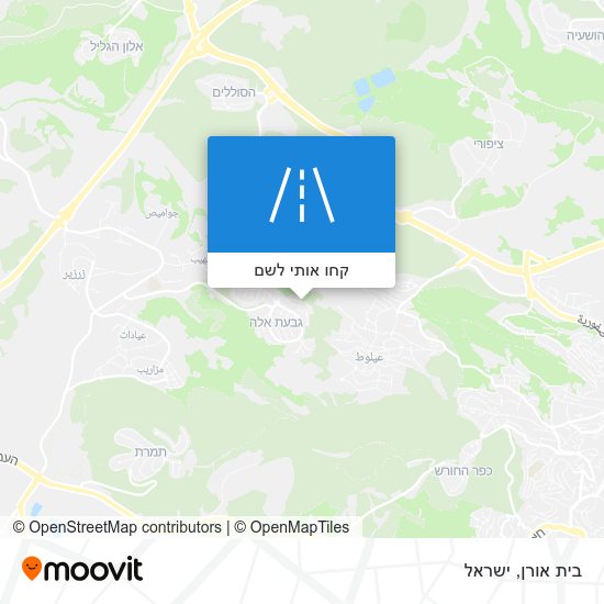מפת בית אורן