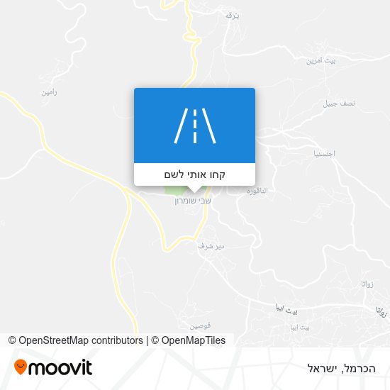 מפת הכרמל
