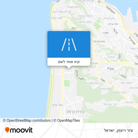 מפת עזר וייצמן