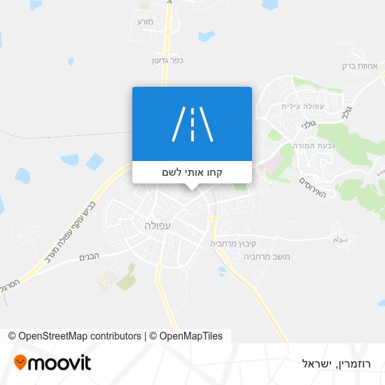 מפת רוזמרין