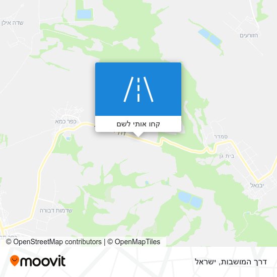 מפת דרך המושבות