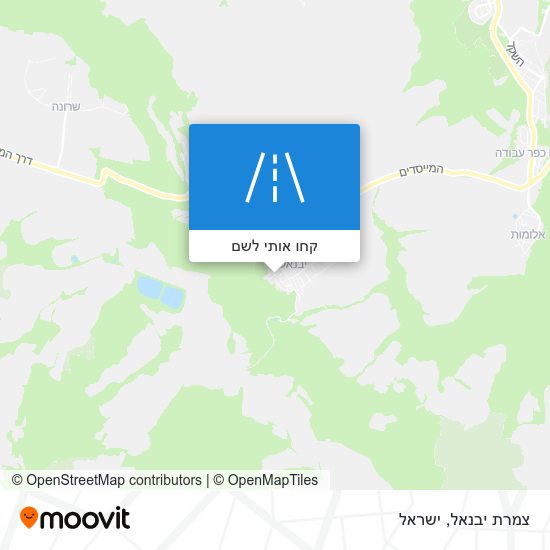 מפת צמרת יבנאל