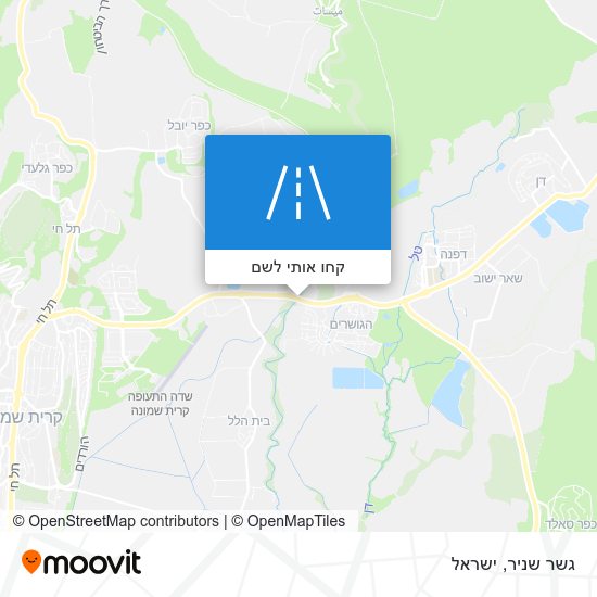 מפת גשר שניר