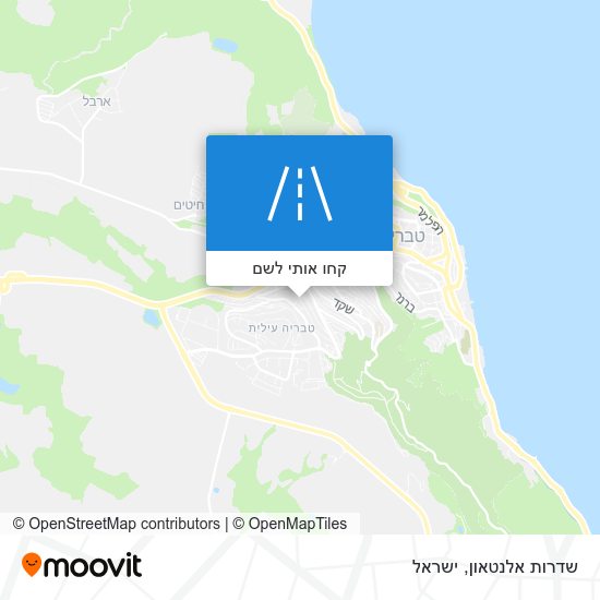מפת שדרות אלנטאון