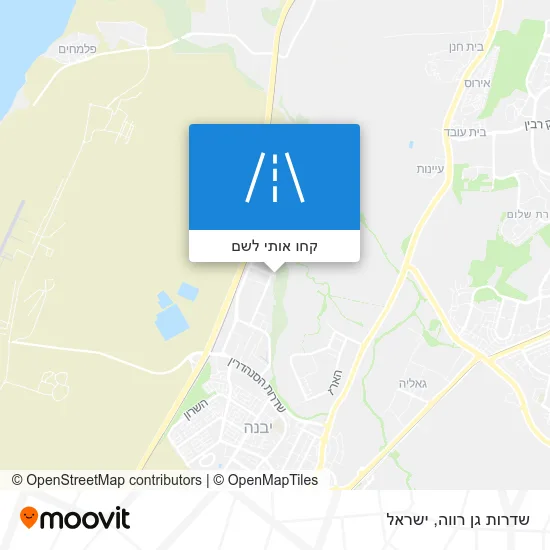 מפת שדרות גן רווה