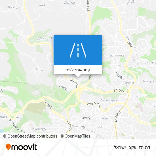 מפת דה הז יעקב