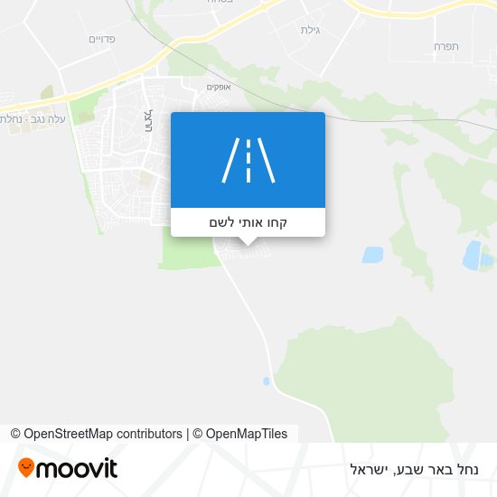 מפת נחל באר שבע
