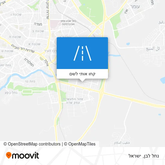 מפת נחל לבן