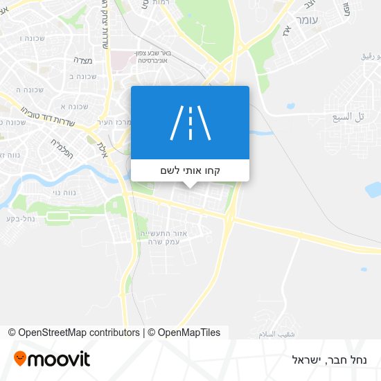 מפת נחל חבר
