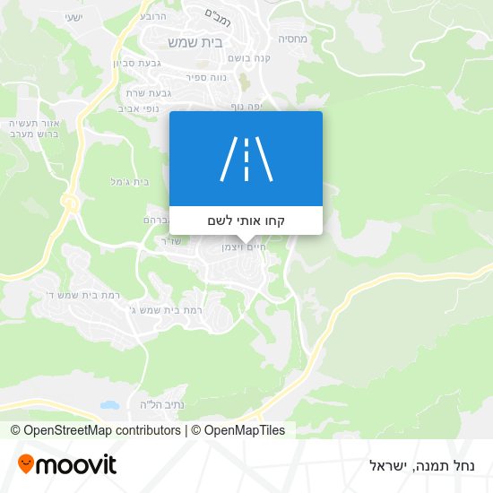 מפת נחל תמנה
