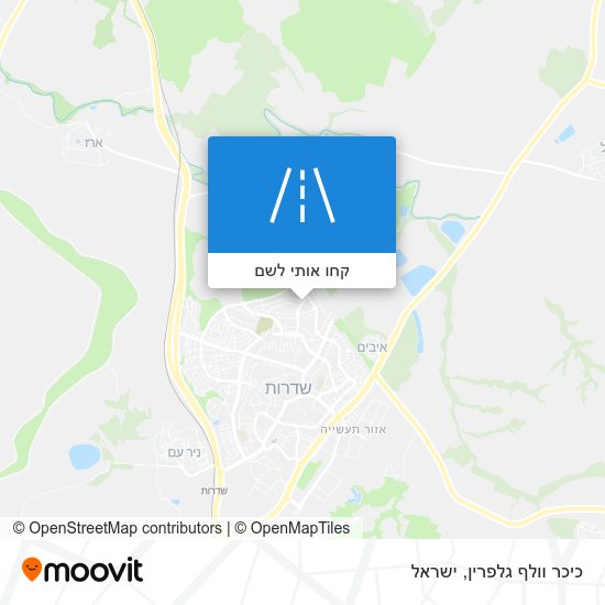 מפת כיכר וולף גלפרין