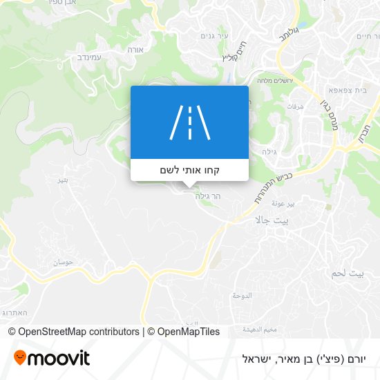 מפת יורם (פיצ'י) בן מאיר