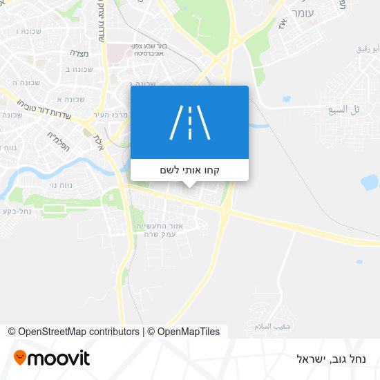 מפת נחל גוב