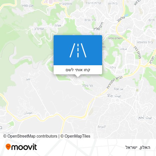 מפת האלון