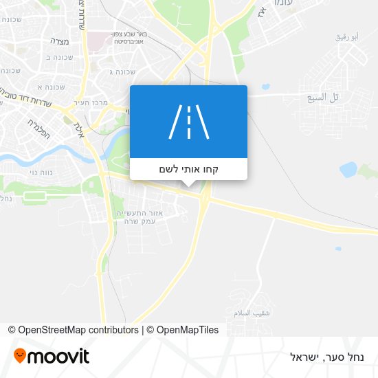 מפת נחל סער