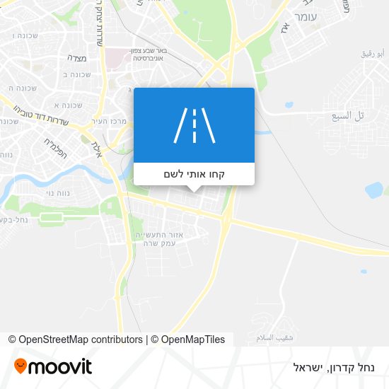 מפת נחל קדרון