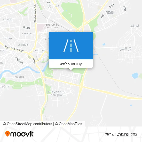 מפת נחל ערוגות