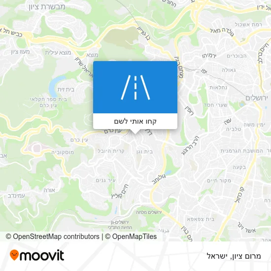 מפת מרום ציון