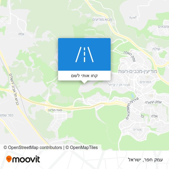 מפת עמק חפר
