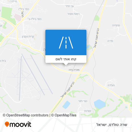 מפת שרה טולדנו