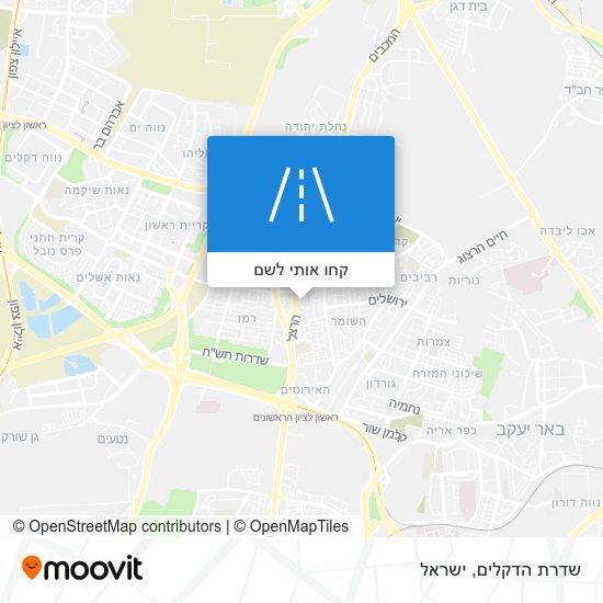 מפת שדרת הדקלים