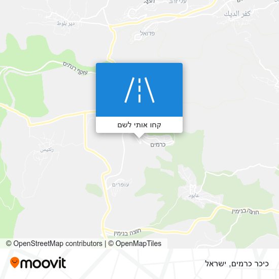 מפת כיכר כרמים