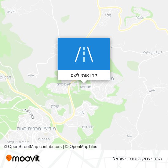 מפת הרב יצחק הוטנר