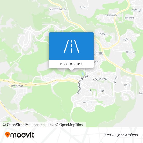 מפת טיילת ענבה
