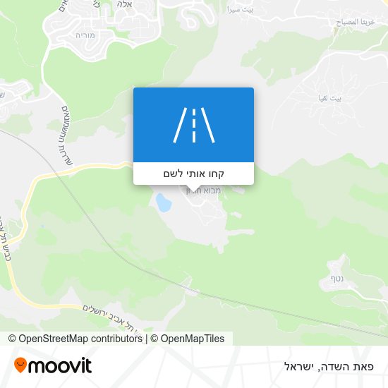 מפת פאת השדה
