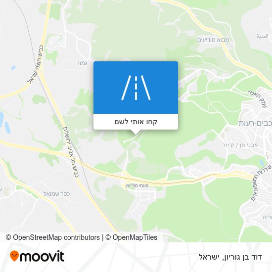 מפת דוד בן גוריון