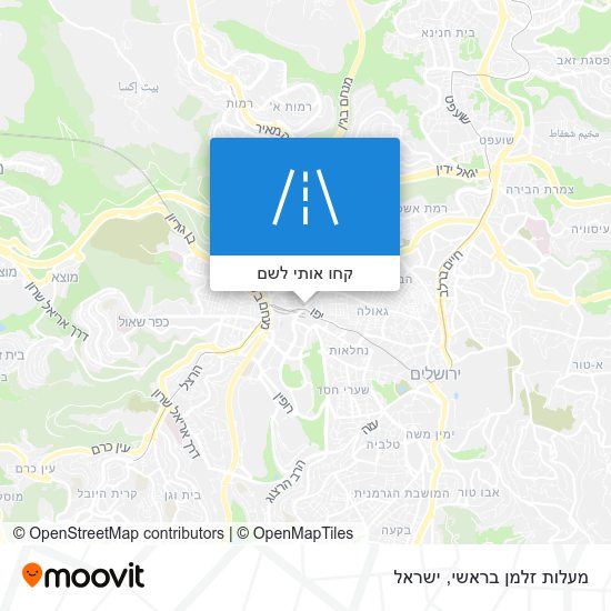 מפת מעלות זלמן בראשי