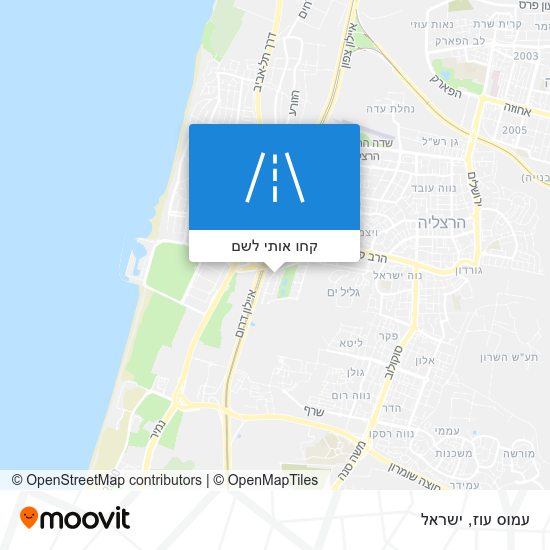 מפת עמוס עוז
